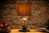 Stolní lampa ze dřeva - Hypnotická hnědá